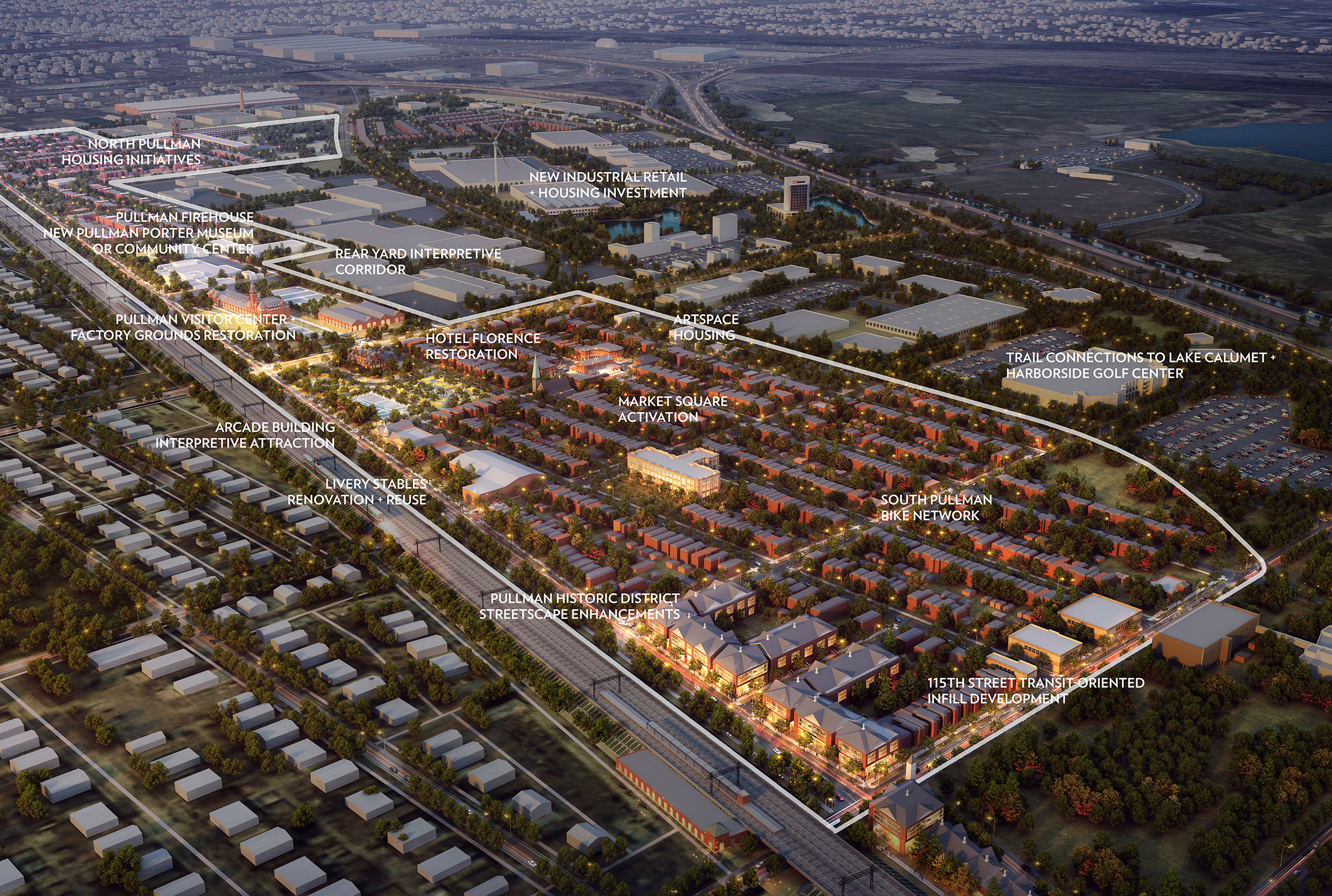 Site plan and networks pullman-sm