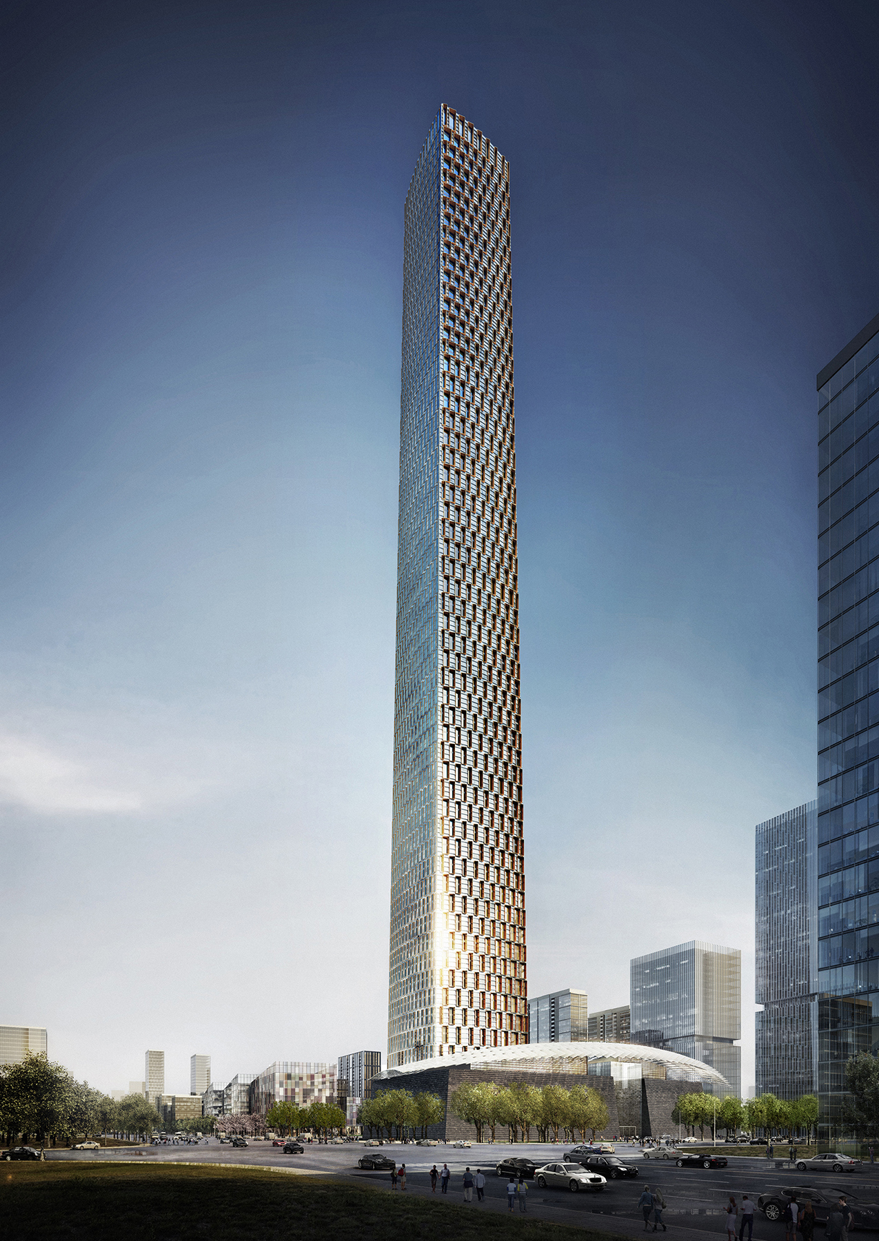 01-xian tower overall with podium