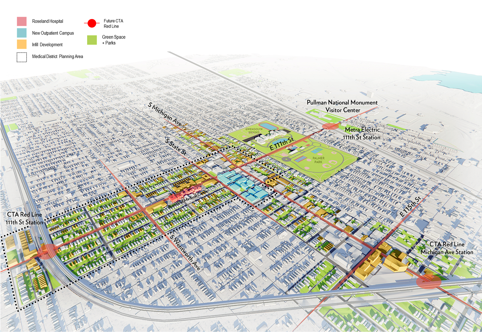 3-roseland community medical district master plan-site plan