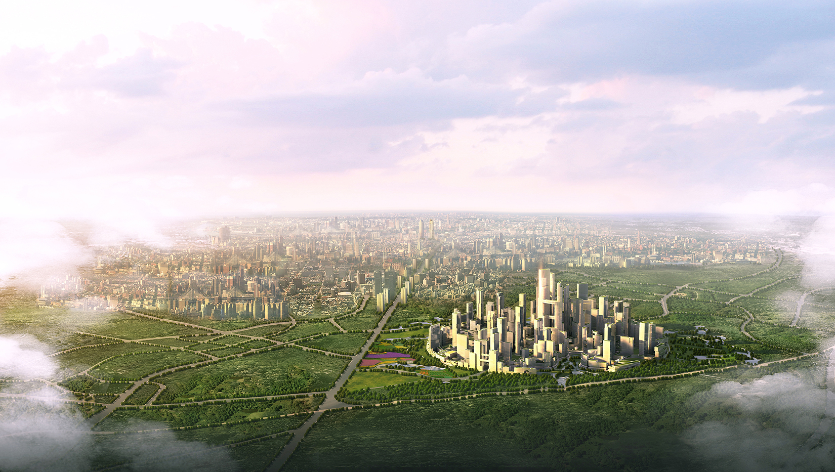 Tianfu Ecological City aerial