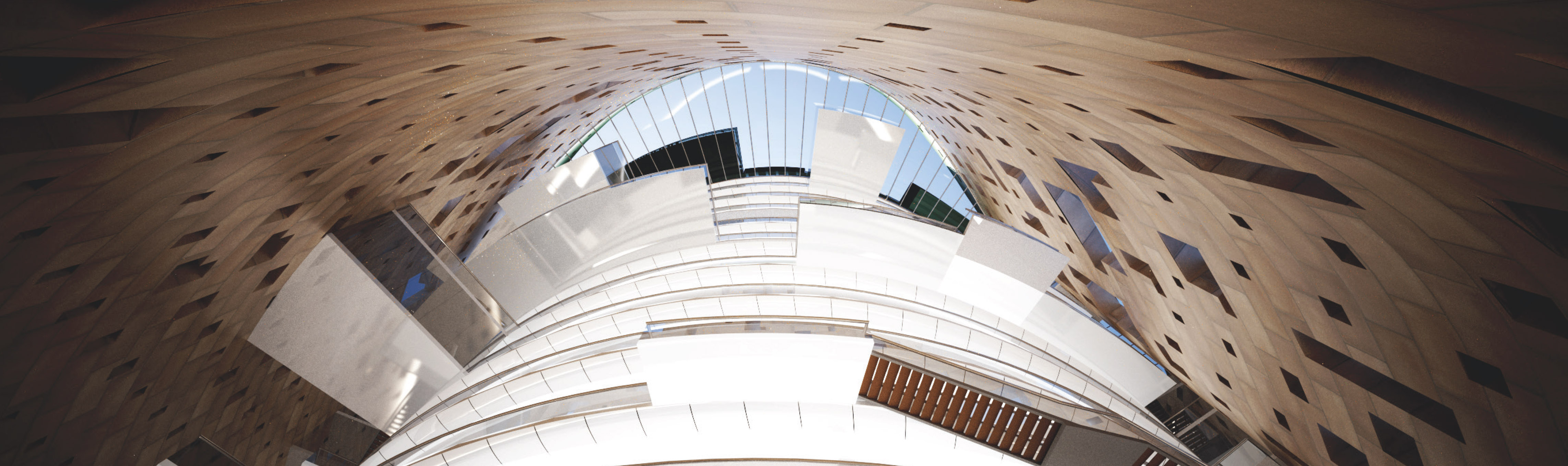 8 baku interior lobby looking up